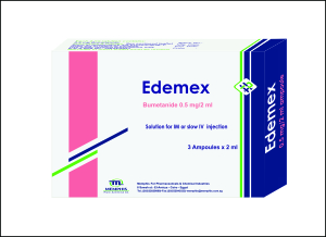 Edemex 0.5Mg/2Ml 3Amp .I.M /I.V 